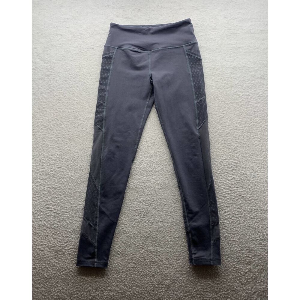 Victoria Sport Knockout Leggings Small Sheer Mesh Leg Thigh Pockets Running - Picture 1 of 11